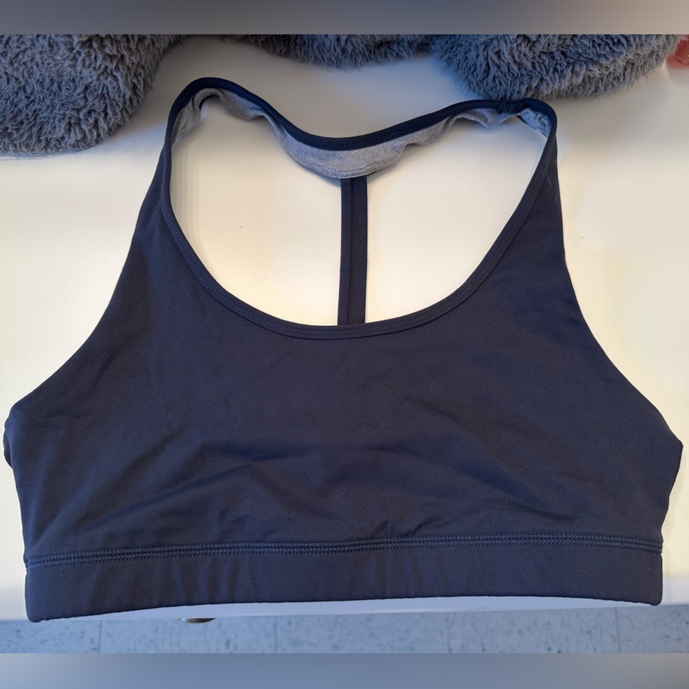 1RM Sports Bra, Navy, Sz Lg (with inserts)